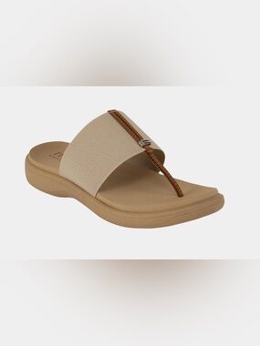 Italian Shoemakers Slide On Sandals JAHZARA Tan Size 10 NEW